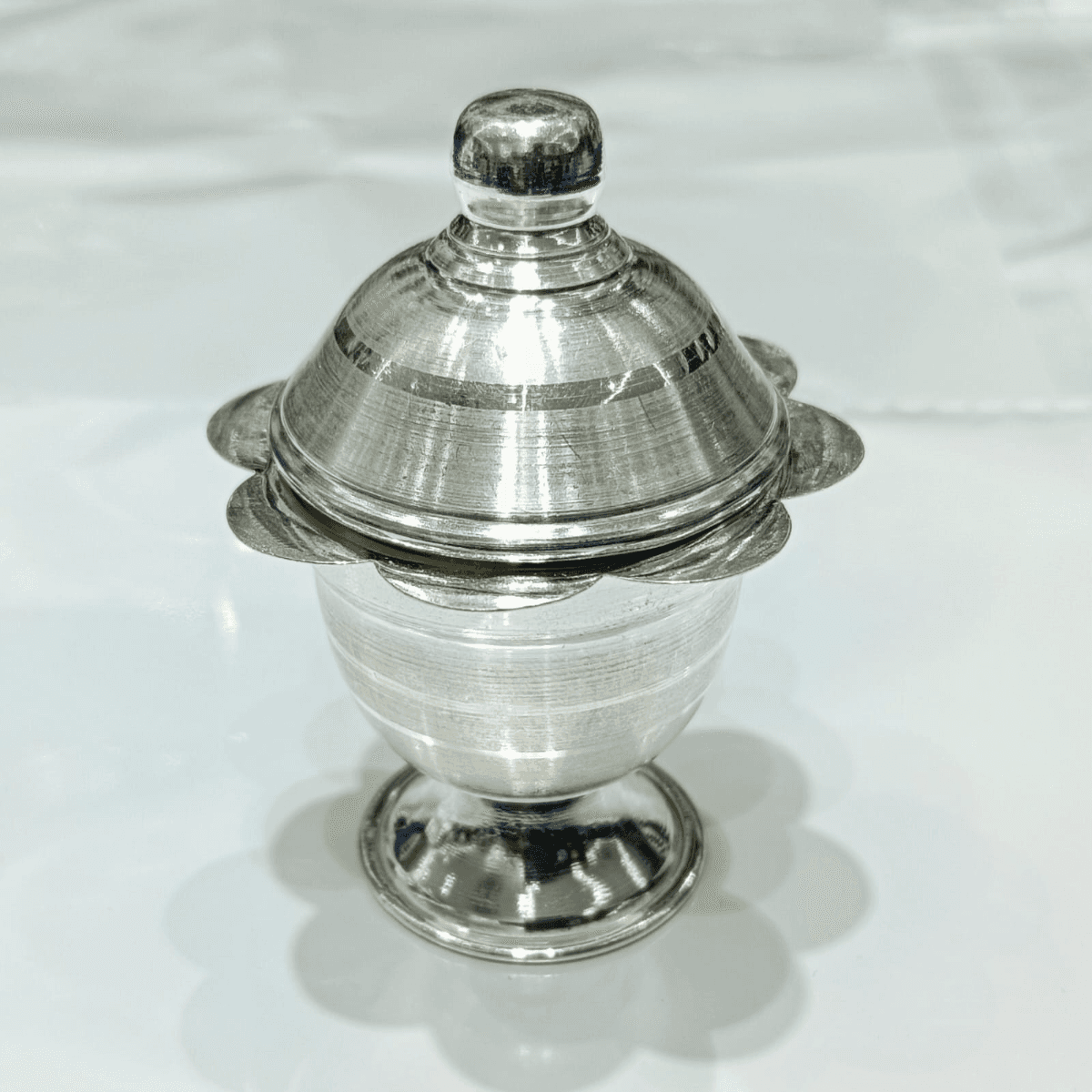 Round Silver Platter — view 1